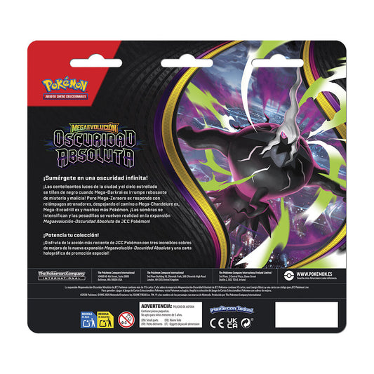 Blister 3 Sobre Oscuridad Absoluta Pokémon