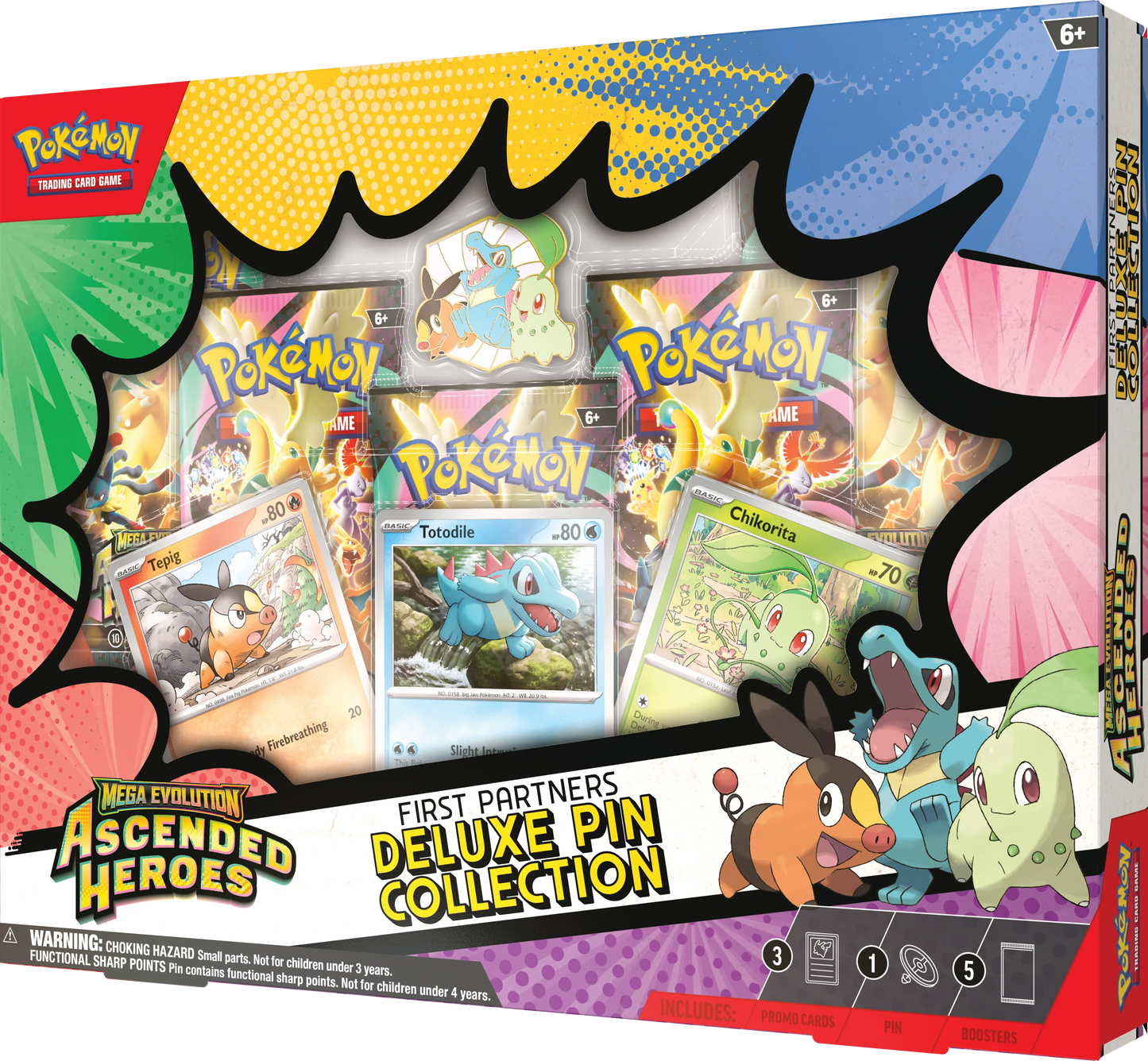 Heroes Ascendentes First Partners Deluxe Pin Collection Pokémon