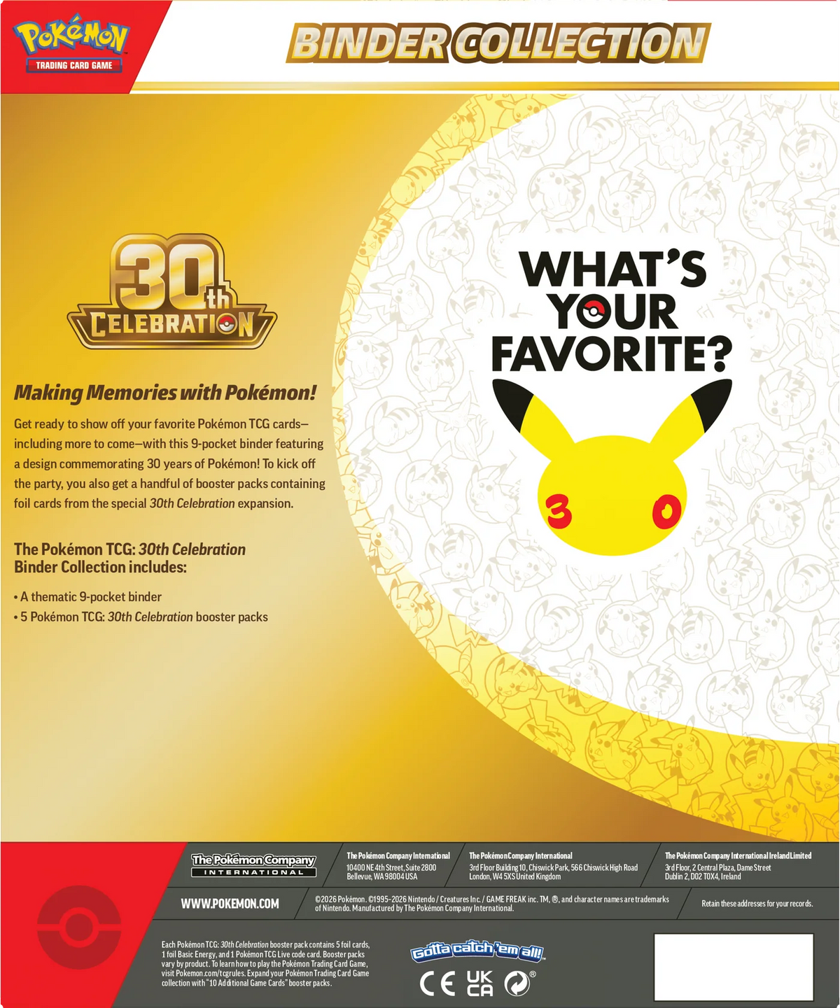 Album 30 aniversario Pokemon