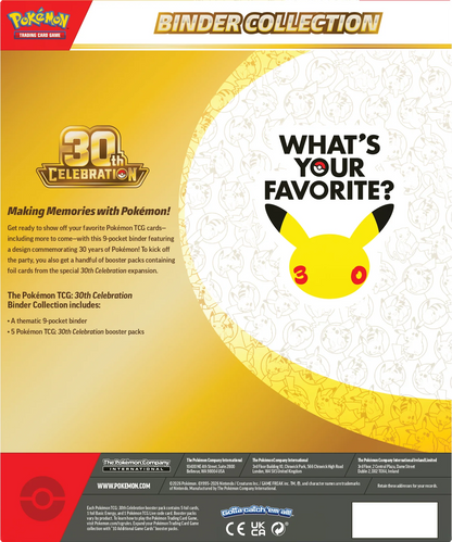 Album 30 aniversario Pokemon