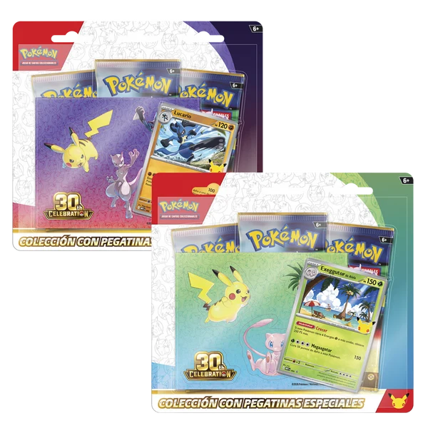 Blister Tech Sticker Celebración 30 Aniversario Pokemon