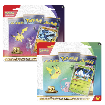 Blister Tech Sticker Celebración 30 Aniversario Pokemon