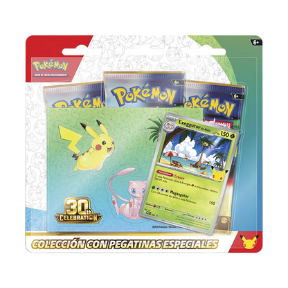 Blister Tech Sticker Celebración 30 Aniversario Pokemon