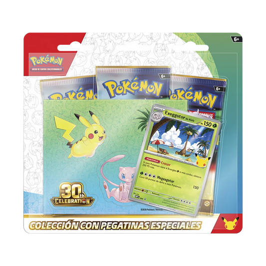 Blister Tech Sticker Celebración 30 Aniversario Pokemon