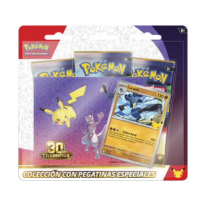Blister Tech Sticker Celebración 30 Aniversario Pokemon