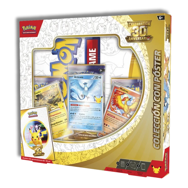 Caja Poster Celebración 30 Aniversario Pokemon