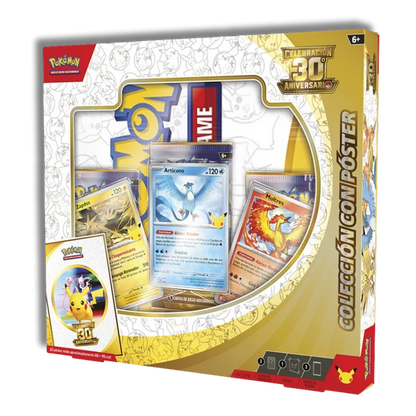 Caja Poster Celebración 30 Aniversario Pokemon