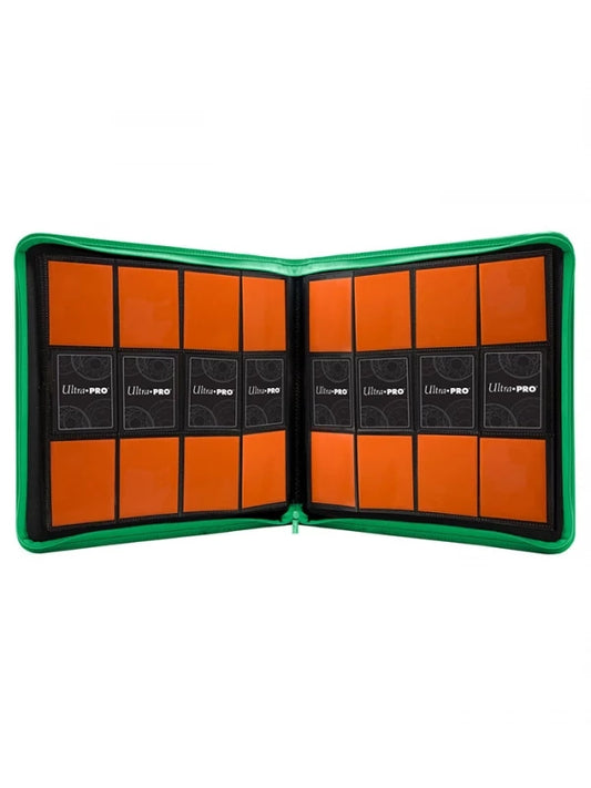 Carpeta con cremallera 12 bolsillos PRO Binder Zippered Verde Ultra Pro