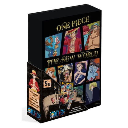 Caja  Papeleria 5 Piezas  One Piece