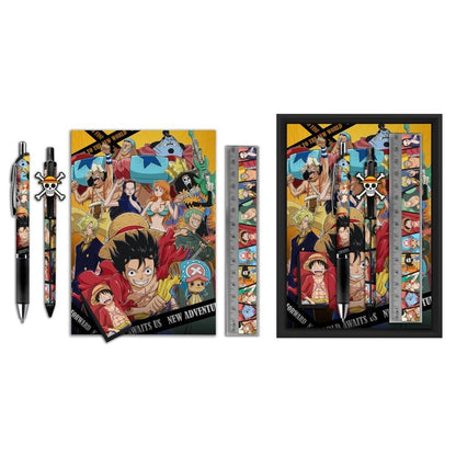 Caja  Papeleria 5 Piezas  One Piece