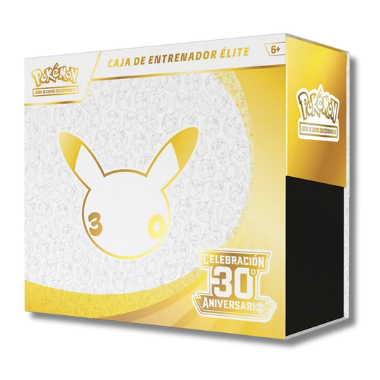 Caja Entrenador  Elite Celebración 30 Aniversario Pokemon
