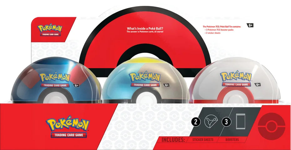 Lata Poke Ball Tin 2024 Pokémon Aleatorio