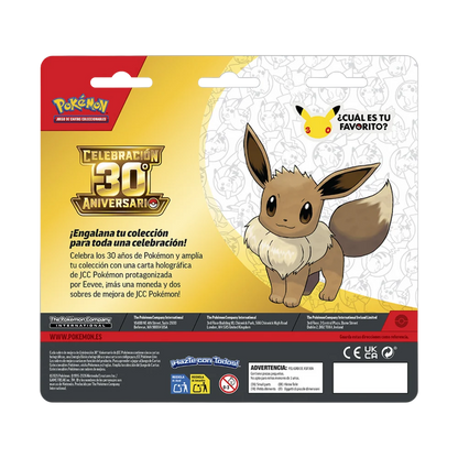 Blister con Moneda Celebración 30 Aniversario Pokemon