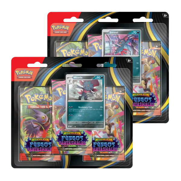 Blister de 3 Sobres  Fuegos Fantasmales Pokémon