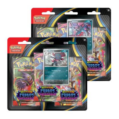 Blister de 3 Sobres  Fuegos Fantasmales Pokémon