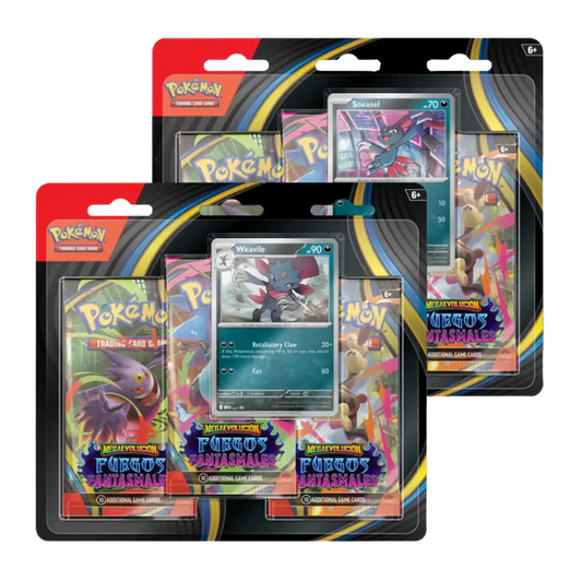 Blister de 3 Sobres  Fuegos Fantasmales Pokémon
