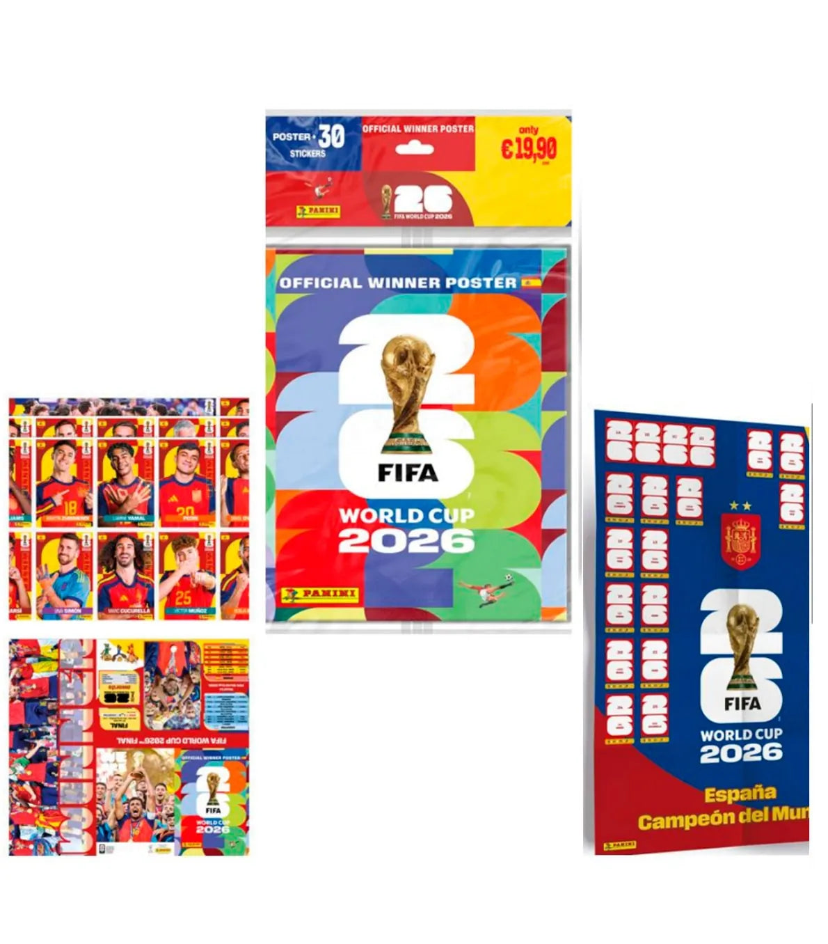 Winner Póster World Cup 2026  Panini Cromos